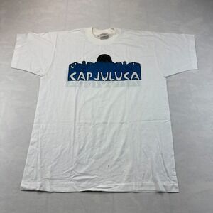 Penny T-Shirt Mens Size 44 White Cap Juluca Luxury Graphic Short Sleeve Crewneck